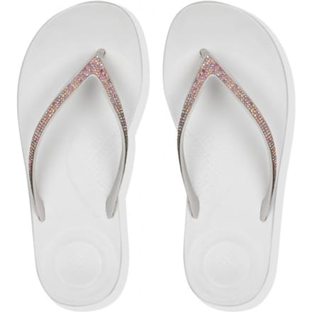 FitFlop Iqushion Sparkle TPU Dames Slippers - Urban Wit