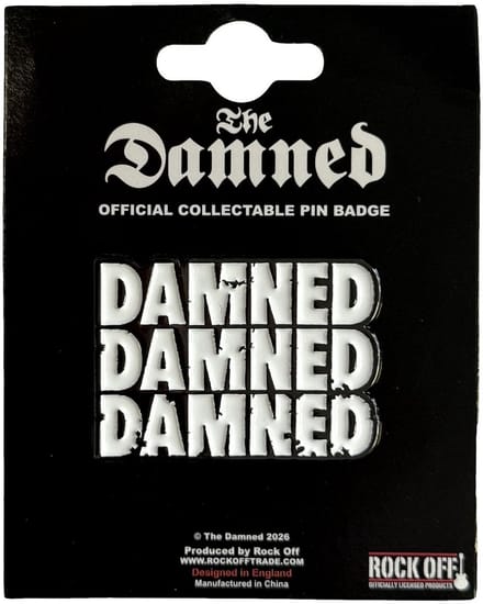 The Damned Stacked Logo - Pin