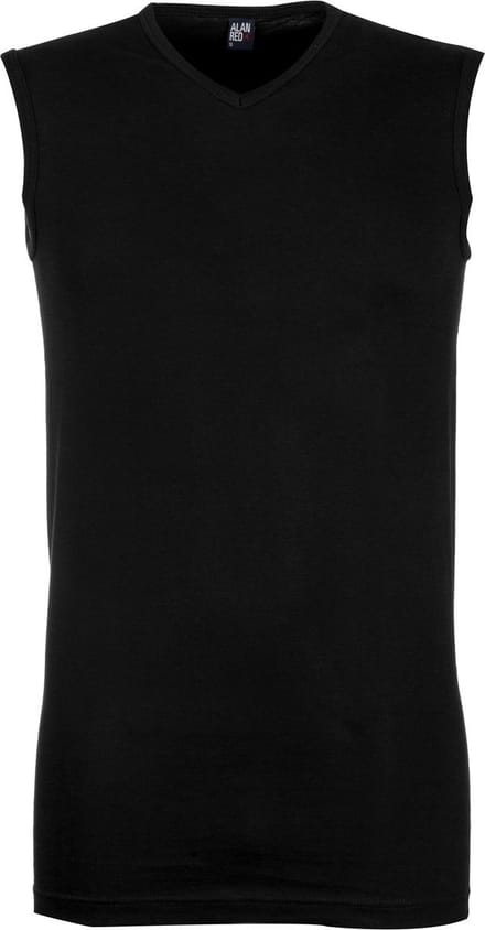 ALAN RED singlets Minto (2-pack) - V-hals - zwart