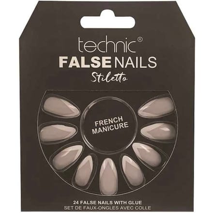 Technic False Nails Stiletto French Manicure 24 st