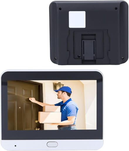 Draadloze HD Videodeurbel met 4,3 Inch Binnenmonitor en Nachtzicht