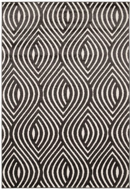 Retro vloerkleed - Forme Courant antraciet 200x290