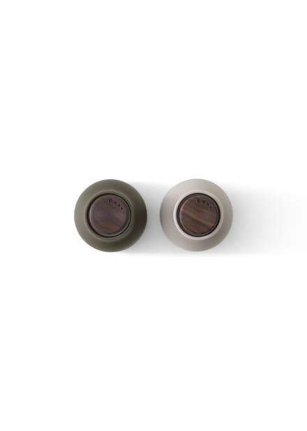 Audo Copenhagen Bottle Grinder Small Peper- En Zoutmolen Set Van 2 Green/Beige