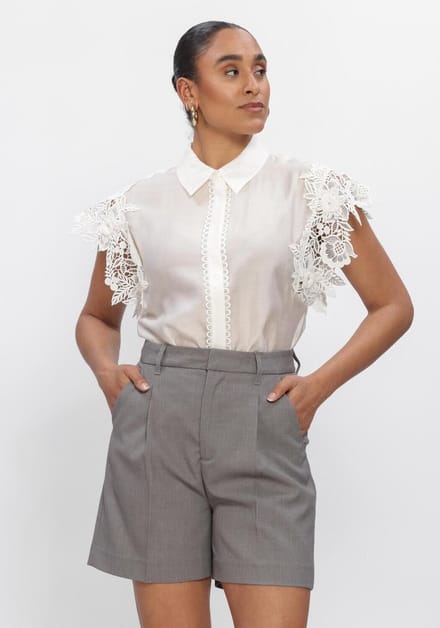 Copenhagen Muse Cmmolly-shirt Dames - Topjes - Gebroken wit - Maat XS