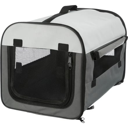 Trixie Soft Kennel Basic XS: 32 × 32 × 47 cm dark grey/light Grijs