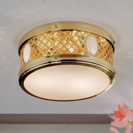 ORION Ronde plafondlamp ALT WIEN, messing glanzend