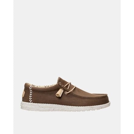 Hey Dude Wally Stretch Canvas, Mannen, Bruin, Sneakers, maat: 41