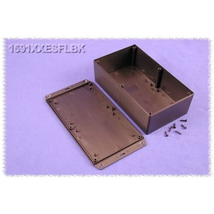 Hammond Electronics 1591XXESFLBK Universele behuizing 193 x 113 x 62 ABS Zwart 1 stuk(s)