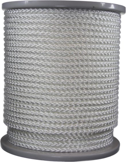 Gevlochten Koord – 100 meter – 10mm - Wit – Touw - Haspel