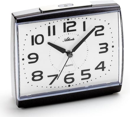 Grote Quartz Wekker met Nachtlicht en Sluimerfunctie Groot Cijferblad