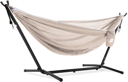 Vivere Mesh Hangmat met standaard (280 CM) - Sand/Sky