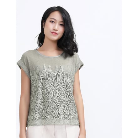 Kant- en tule t-shirt