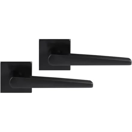 Differnz Deurkruk Rotterdam Bl010 - Mat Zwart - Rvs - 2 Stuks
