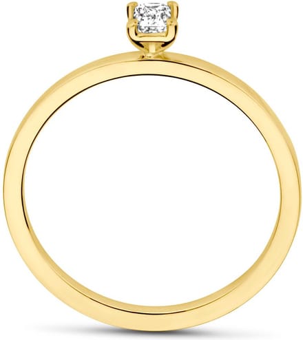 18K Geelgoud Ring Diamant 0.15Ct G Vsi 7000201