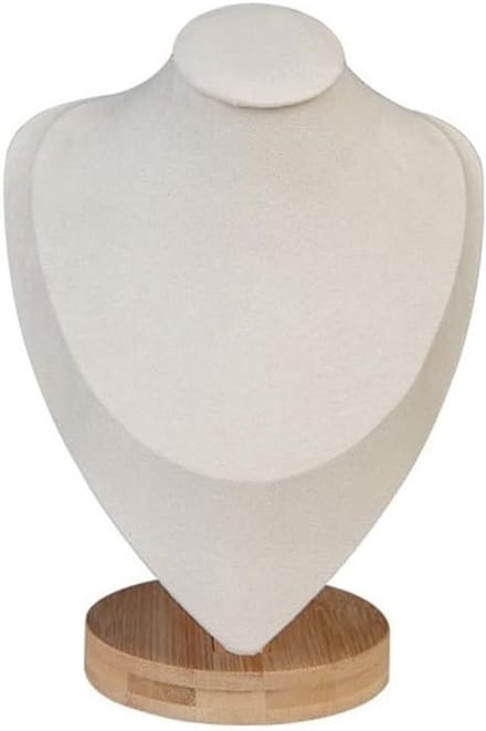 Sieradenrek - Displayhouder - Winkelpresentatie - Handgepolijst Hout - Medium - Beige