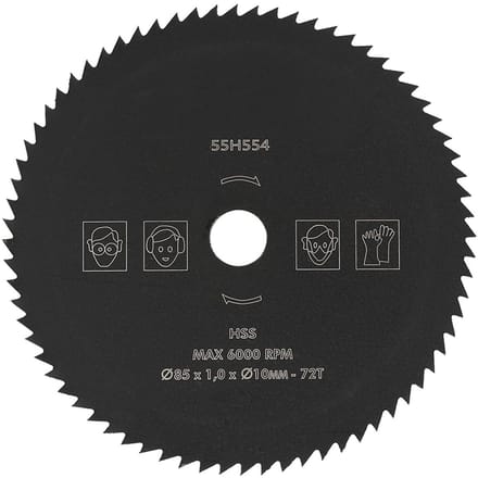 Allecto - Cirkelzaagbladen - 85mm Doorslijpschijf - Kwaliteit - 72T