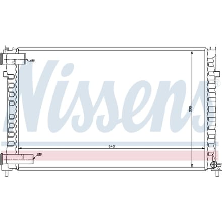 Radiator, motorkoeling NISSENS 61322