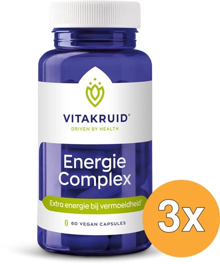 3x Vitakruid Energiecomplex Groene Thee (60 vega capsules)