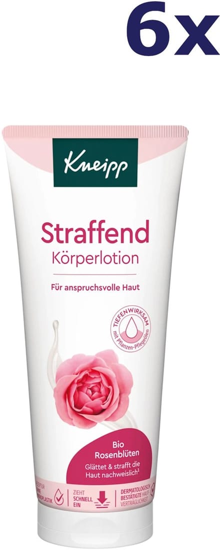 6x Kneipp Verstevigende Bodylotion Rozenblaadjes 200 ml