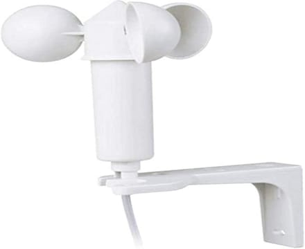 Windsensor - Windmeter Sensor - Gebouwautomatisering - Impulssequentie afhankelijk van windmolen - 125 x 117 mm - Wit