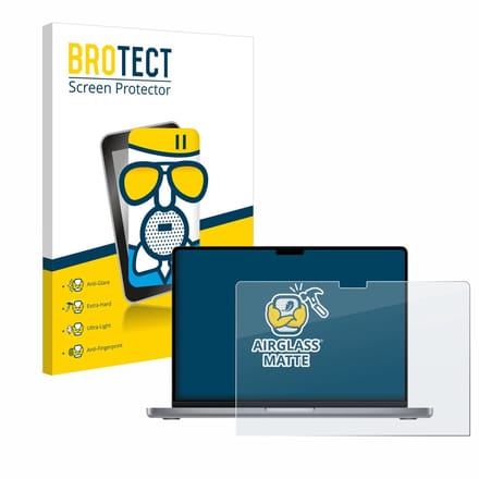 BROTECT - Screenprotector voor Apple MacBook Pro 14" 2021 - Folie Beschermfolie Beschermglas matte