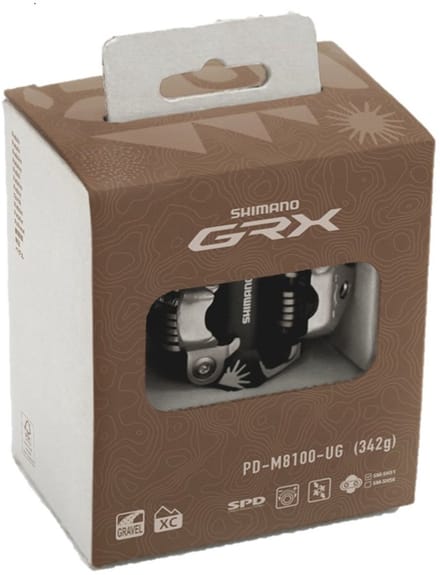 Shimano M8100-ug Spd Grx Pedalen Bruin
