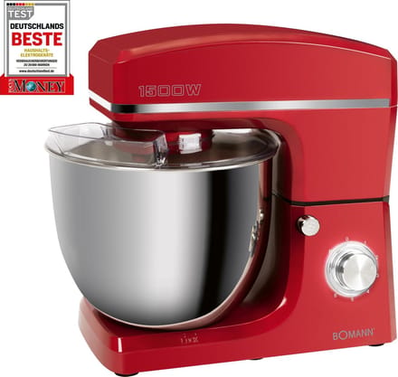 Bomann KM 6036 CB - Keukenmachine - 1500 W - 10 liter - Rood