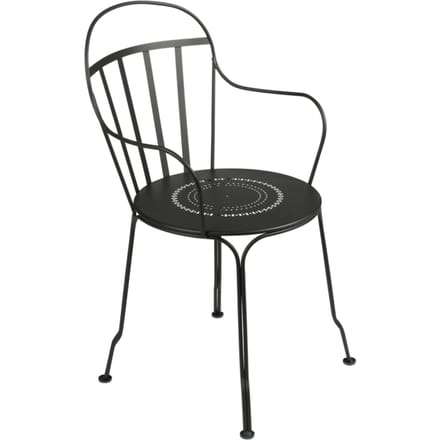 Fermob - Louvre armleunstoel - 42 drop - zwart