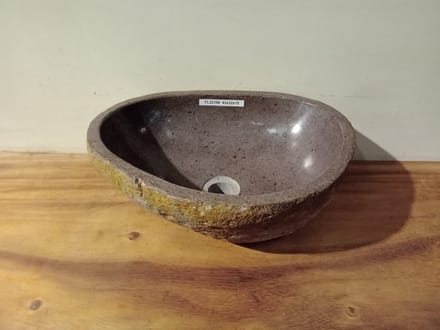 Waskom natuursteen - 43x32x15cm - FL22106