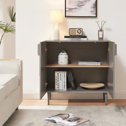 Commode Starvili dressoir 75x76x38 cm grijs [en.casa]