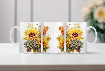 Auqarel koffiemok Cactus 3