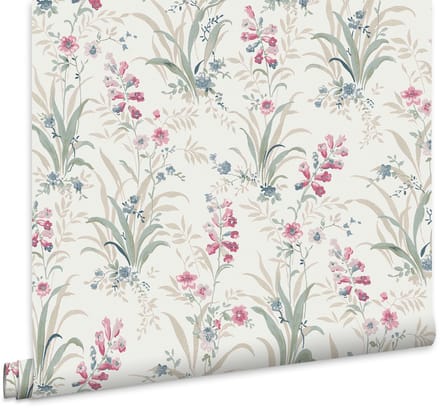 Laura Ashley Mosedale Posy Behang - Bloemen - 10mx52cm - Blauw