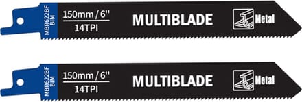 Multiblade Reciprozaagblad BIM MBR622BF Metaal 150 mm 2 stuks