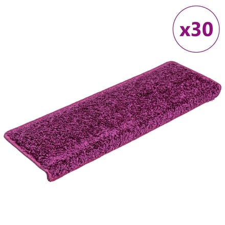 vidaXL - Trapmatten - 30 - st - 65x21x4 - cm - Violet - Rechthoekige - Rand