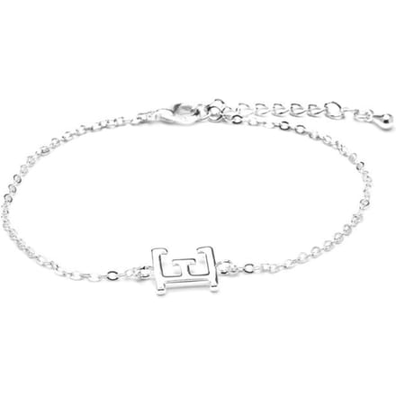 Luxenter Armband met zilveren afwerking - Alphabet