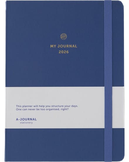 My Journal - Agenda 2026 - A5 - 1 week op 2 pagina's - Donkerblauw