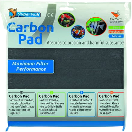 Superfish Carbon Pad - Filtermateriaal - 45 x 25 cm