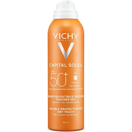 Vichy Capital Soleil Invisible Protective Mist Dry Touch SPF50+ | Lichaam 200 Crème