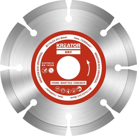 Kreator - Accessories - KRT080100 - Diamantschijf eco - Ø 115mm - 3 st.