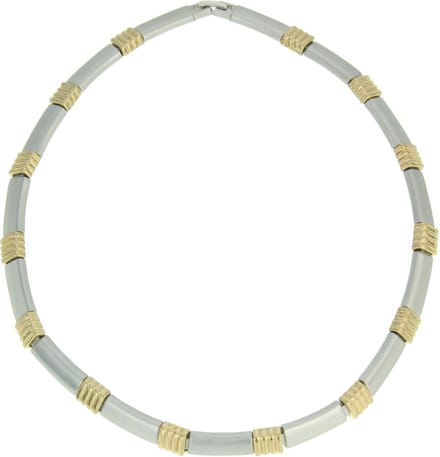 Behave - Ketting Dames - Mat Zilverkleur en Glanzend Goudkleur