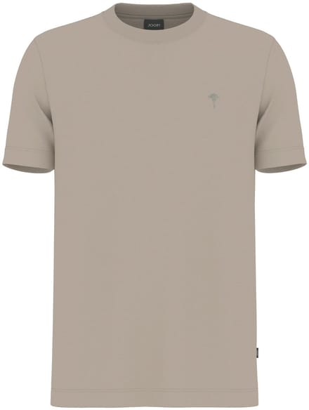 T-shirt met ronde hals en Gestikt logo