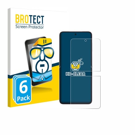 BROTECT - Screenprotector voor Honor Magic V Flip 2 - Folie Beschermfolie transparant 6 Stuks