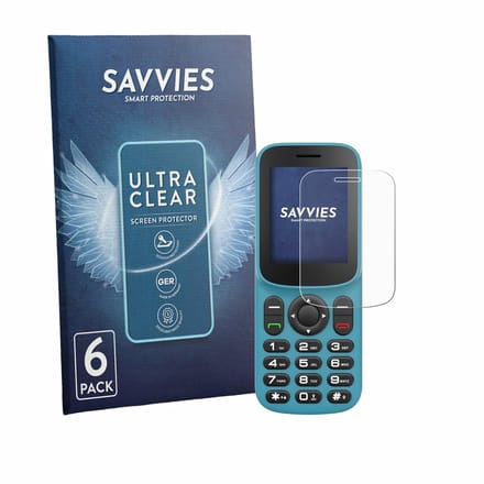 Savvies - Screenprotector voor Uleway T185 - Folie Beschermfolie transparant 6 Stuks