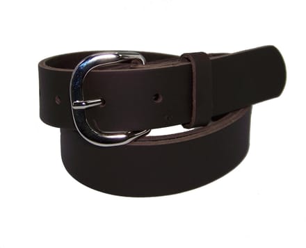 100% leer- 3 cm breed - Damesriem - donkerbruin - taillemaat 95 cm.