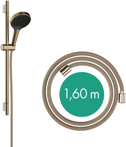 Hans Grohe Hg Shower Set Rainfinity 130 3Jet Unica S Puro 650Mm Push Slider Bbr