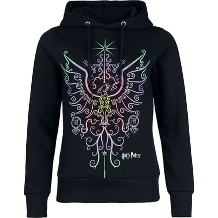 Harry Potter Trui met capuchon - Phoenix - S tot 3XL - voor Vrouwen - zwart