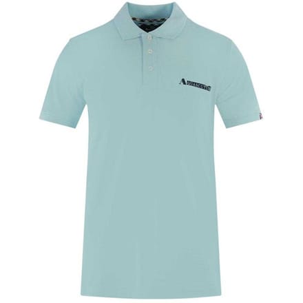 Aquascutum Unisex Volwassen Gecodeerde Logo Polo Shirt (Lichtblauw)
