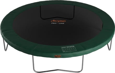Avyna Trampoline Ø430 cm – Groen – Rond Opbouwmodel – Groot Formaat – Zonder Veiligheidsnet – Luxe Trampoline