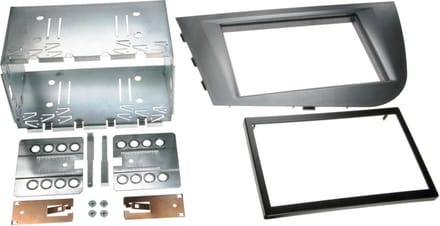 2-DIN Paneel geschikt voor Seat Leon (1P/1PN) 2005-2010 Kleur: Antraciet