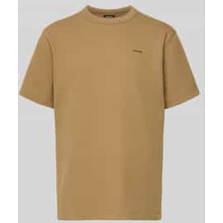 Regular fit T-shirt met structuurpatroon